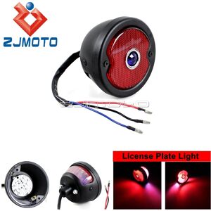 Maxpower (580 black red) Cafe Racer Old School Motorcycle Tail Brake Light License Plate Maxpower (580 black red) Cafe Racer Old School Motorcycle Tail Brake Light License Plate