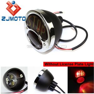 Maxpower (668 black chro bulb) Cafe Racer Old School Motorcycle Tail Brake Light License Maxpower (668 black chro bulb) Cafe Racer Old School Motorcycle Tail Brake Light License