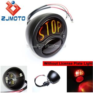 Maxpower (668 black bulb) Cafe Racer Old School Motorcycle Tail Brake Light License Plate Maxpower (668 black bulb) Cafe Racer Old School Motorcycle Tail Brake Light License Plate