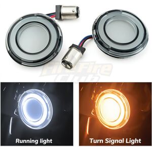 Maxpower (Gray) Motorcycle Front LED Front Turn Signal Conversions 1157 Bullet Style For Maxpower (Gray) Motorcycle Front LED Front Turn Signal Conversions 1157 Bullet Style For