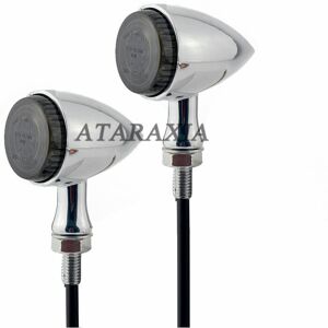 Maxpower (Chrome Smoke) Motorcycle LED Bullet Turn Signals Light Retro Turn Indicators Bl Maxpower (Chrome Smoke) Motorcycle LED Bullet Turn Signals Light Retro Turn Indicators Bl