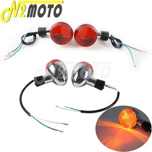 Maxpower (4pc Front and Rear) 11V Motorcycle Retro Front Rear Lamp Turn Signals Indicator Maxpower (4pc Front and Rear) 11V Motorcycle Retro Front Rear Lamp Turn Signals Indicator