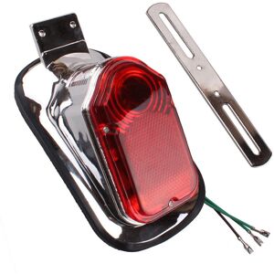 Maxpower (Plastic models) Motorcycle Chrome Red Tombstone Brake Tail Light Signal For Har Maxpower (Plastic models) Motorcycle Chrome Red Tombstone Brake Tail Light Signal For Har