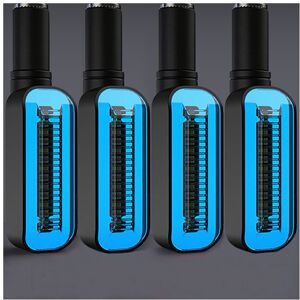 Maxpower (4pcs blue) 2PCS LED Turn Signal Light Motorcycle Stop Signals DRL Flowing Water Maxpower (4pcs blue) 2PCS LED Turn Signal Light Motorcycle Stop Signals DRL Flowing Water