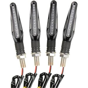 Maxpower (black) 4pcs Motorcycle High Bright Amber LED Turn Signal Indicator Light Front Maxpower (black) 4pcs Motorcycle High Bright Amber LED Turn Signal Indicator Light Front