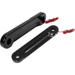 Maxpower (Black) Motorcycle Aluminum Front LED Flush Fork Turn Signals Light Brackets For Maxpower (Black) Motorcycle Aluminum Front LED Flush Fork Turn Signals Light Brackets For