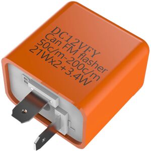 Maxpower (WHITE) LED Flasher Relay 12V Adjustable Frequency of Turn Signal Light 2 Pins Maxpower (WHITE) LED Flasher Relay 12V Adjustable Frequency of Turn Signal Light 2 Pins