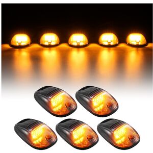 Maxpower (yellow) Universal 5pcs White Yellow 24 LED Cab Roof Running Top Clearance Marke Maxpower (yellow) Universal 5pcs White Yellow 24 LED Cab Roof Running Top Clearance Marke