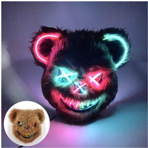 Maxpower (11) Light Up Scary Mask Halloween LED Luminous Horror Killer Bunny Mask Party Maxpower (11) Light Up Scary Mask Halloween LED Luminous Horror Killer Bunny Mask Party