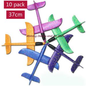 Maxpower (37cm10pcs no lights) Foam Hand Throwing Airplanes Toy 37cm 48cm Flight Mode Gli Maxpower (37cm10pcs no lights) Foam Hand Throwing Airplanes Toy 37cm 48cm Flight Mode Gli
