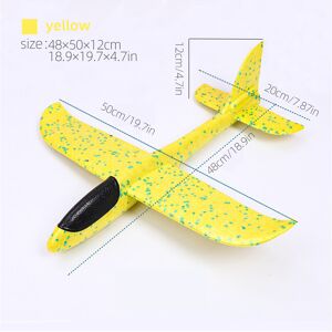 Maxpower (50cm Yellow, China) 50CM Big Foam Plane Glider Hand Throw Airplane Light Inerti Maxpower (50cm Yellow, China) 50CM Big Foam Plane Glider Hand Throw Airplane Light Inerti