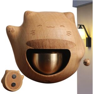 Unbranded Wooden Door Bell Magnetic Door Bell Wooden Cat Shopkeeper Bell - Creative Aler Unbranded Wooden Door Bell Magnetic Door Bell Wooden Cat Shopkeeper Bell - Creative Aler