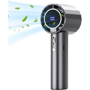 Unbranded (Gray) Handheld Electric Fan USB Charging Hand Turbo Fan Digital Display 100 Unbranded (Gray) Handheld Electric Fan USB Charging Hand Turbo Fan Digital Display 100