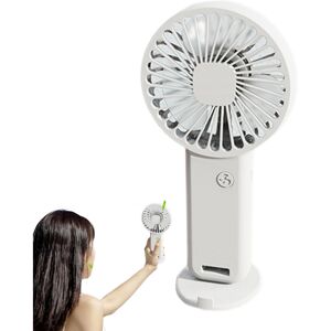Unbranded (White) Personal Fan Rechargeable, 3 Speed Modes Silent Hand Fan, Small Recharge Unbranded (White) Personal Fan Rechargeable, 3 Speed Modes Silent Hand Fan, Small Recharge