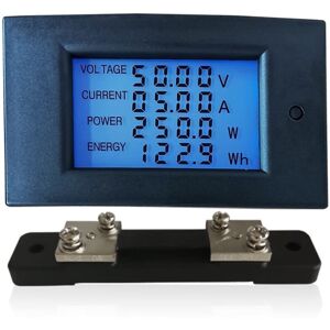 GreenZech Voltmeter Ammeter 100V 50A Power Meter Electric Energy Meter Voltage Alarm with GreenZech Voltmeter Ammeter 100V 50A Power Meter Electric Energy Meter Voltage Alarm with