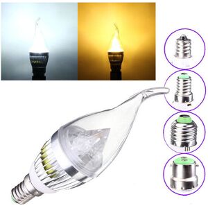 GreenZech (Warm White, E12) Dimmable 4.5W 220V Silver Cover LED Candle Light Bulb GreenZech (Warm White, E12) Dimmable 4.5W 220V Silver Cover LED Candle Light Bulb