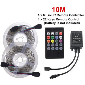 GreenZech (10m) 5M 10M 3528 RGB Music Sync Voice Control LED Strip Light + 22Keys IR Remot GreenZech (10m) 5M 10M 3528 RGB Music Sync Voice Control LED Strip Light + 22Keys IR Remot