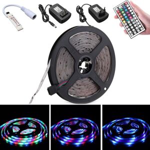 GreenZech (EU Plug) 5M 3528 Waterproof RGB Flexible LED Strip Light+IR Controller+44Keys R GreenZech (EU Plug) 5M 3528 Waterproof RGB Flexible LED Strip Light+IR Controller+44Keys R