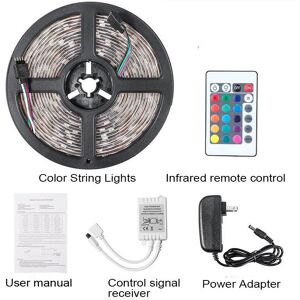 GreenZech (24keys IR remote) DC12V 5M 2835 SMD RGB Non-waterproof LED Strip Light + 24Keys GreenZech (24keys IR remote) DC12V 5M 2835 SMD RGB Non-waterproof LED Strip Light + 24Keys