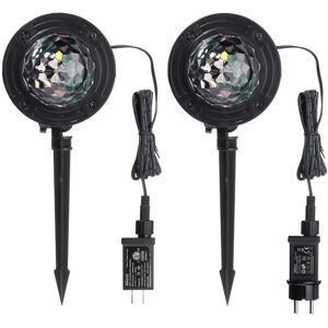 GreenZech (US Plug) RGB 4 LED Crystal Magic Rotating Ball Effect Stage Light Party KTV Bar GreenZech (US Plug) RGB 4 LED Crystal Magic Rotating Ball Effect Stage Light Party KTV Bar