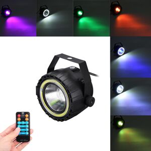 GreenZech (US Plug) AC90-240V 15W RGB White COB LED Stage Light Remote Control Sound-activ GreenZech (US Plug) AC90-240V 15W RGB White COB LED Stage Light Remote Control Sound-activ