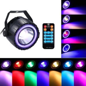 GreenZech (Green, EU Plug) AC90-240V 15W RGB LED Stage Light Remote Control Sound-activate GreenZech (Green, EU Plug) AC90-240V 15W RGB LED Stage Light Remote Control Sound-activate