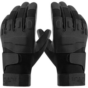 Unbranded (L, Black) Full Finger Winter Cycling Gloves - Winter Running Riding Horse Warm Unbranded (L, Black) Full Finger Winter Cycling Gloves - Winter Running Riding Horse Warm