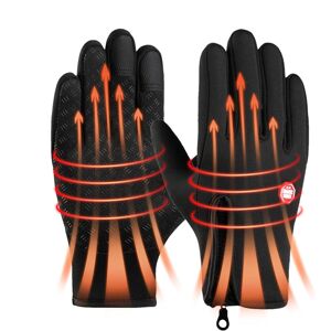 Unbranded (M, Black) Snowboarding Gloves, Windproof Waterproof Touch Screen Gloves, Zipper Unbranded (M, Black) Snowboarding Gloves, Windproof Waterproof Touch Screen Gloves, Zipper