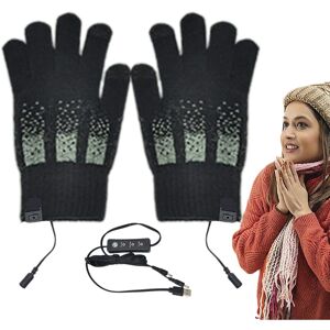 Unbranded (C, Black) Heated Gloves for Women,Hiking Cycling USB Hand Warmers 3 Levels Sn Unbranded (C, Black) Heated Gloves for Women,Hiking Cycling USB Hand Warmers 3 Levels Sn