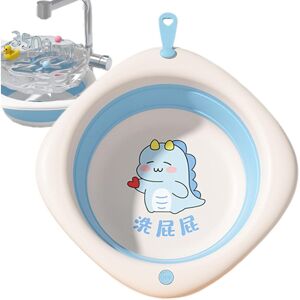 Unbranded (Blue) Open Home Storage Bins,Wash Basin Foldable Wash Tub - Lanyard Design Bath Unbranded (Blue) Open Home Storage Bins,Wash Basin Foldable Wash Tub - Lanyard Design Bath