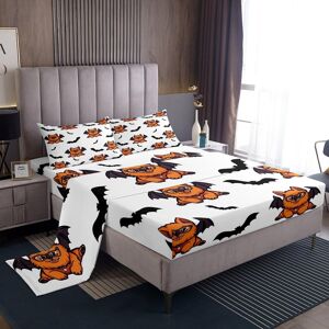 Unbranded (Double, White Black Chocolate) Cute Cartoon Dog Sheet Set for Kids, Border Coll Unbranded (Double, White Black Chocolate) Cute Cartoon Dog Sheet Set for Kids, Border Coll