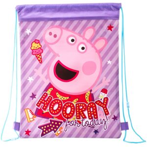 Peppa Pig Kids Drawstring Sports Gym Bag Lightweight Multicolour Peppa Pig Kids Drawstring Sports Gym Bag Lightweight Multicolour