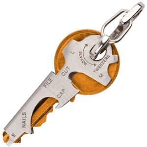 GreenZech (Silver) 8 in 1 Stainless Steel Multi-function EDC Camping Keychain Outdoor Surv GreenZech (Silver) 8 in 1 Stainless Steel Multi-function EDC Camping Keychain Outdoor Surv