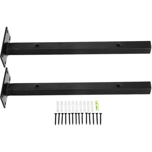 GreenZech (15cm) 2Pcs Retro Iron Wall Shelf Brackets Floating Boards Holder 15/20/25/30CM GreenZech (15cm) 2Pcs Retro Iron Wall Shelf Brackets Floating Boards Holder 15/20/25/30CM