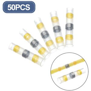 GreenZech (Yellow) 50PCS Solder Seal Wire Connectors Waterproof Heat Shrink Butt Connector GreenZech (Yellow) 50PCS Solder Seal Wire Connectors Waterproof Heat Shrink Butt Connector