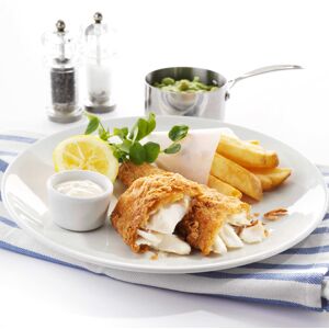 Three by Three Three Oceans Frozen MSC Breaded Haddock Fillets 110-140g - 1x24 Three by Three Three Oceans Frozen MSC Breaded Haddock Fillets 110-140g - 1x24