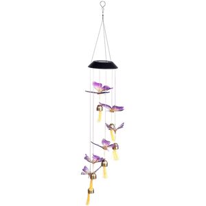 GreenZech (Butterfly) Colorful Solar Bell Wind Chime Light Automatic Waterproof Solar Powe GreenZech (Butterfly) Colorful Solar Bell Wind Chime Light Automatic Waterproof Solar Powe