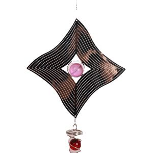 GreenZech (B) 3D Metal Hanging Wind Chimes Home Garden Decor Spinner Battery Motor Gifts GreenZech (B) 3D Metal Hanging Wind Chimes Home Garden Decor Spinner Battery Motor Gifts