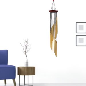 GreenZech (Golden) Metal Tube Wind Chime Indoor And Outdoor Decorations GreenZech (Golden) Metal Tube Wind Chime Indoor And Outdoor Decorations
