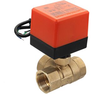 GreenZech (3/4 inch) Motorized Brass Three Way Ball Valve GreenZech (3/4 inch) Motorized Brass Three Way Ball Valve