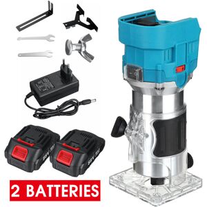 GreenZech (Two Batteries) 30000rpm 1000W Cordless Brushless Electric Trimmer 6 Speeds Wood GreenZech (Two Batteries) 30000rpm 1000W Cordless Brushless Electric Trimmer 6 Speeds Wood