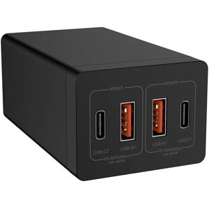 GreenZech 65W Desktop Charger - Black EU Plug, Type-C & USB-A Fast Charging, AC 100-240V, GreenZech 65W Desktop Charger - Black EU Plug, Type-C & USB-A Fast Charging, AC 100-240V,