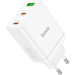 GreenZech PD35W 3-Port USB PD Charger, White, 35W Max, EU Plug, Fire Retardant, Fast Charg GreenZech PD35W 3-Port USB PD Charger, White, 35W Max, EU Plug, Fire Retardant, Fast Charg