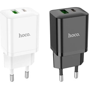 GreenZech (White) 20W 2-Port USB PD Charger EU Plug, Model N28, Black/White, Fast Charging GreenZech (White) 20W 2-Port USB PD Charger EU Plug, Model N28, Black/White, Fast Charging