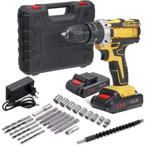 GreenZech (One Battery, US Plug) 18500mAh 10mm Cordless Impact Drill Rechargeable 2 Speeds GreenZech (One Battery, US Plug) 18500mAh 10mm Cordless Impact Drill Rechargeable 2 Speeds