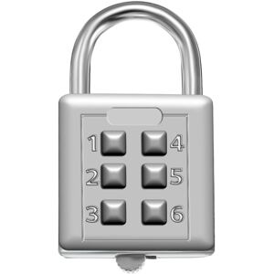 GreenZech 6 Digit Push Button Combination Padlock Travel Suitcase Luggage Lock GreenZech 6 Digit Push Button Combination Padlock Travel Suitcase Luggage Lock