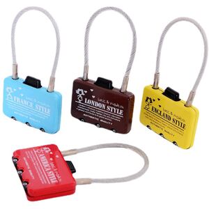 GreenZech (Brown) Cartoon Pattern 3 Digit Luggage Combination Password Bike Locks Padlocks GreenZech (Brown) Cartoon Pattern 3 Digit Luggage Combination Password Bike Locks Padlocks