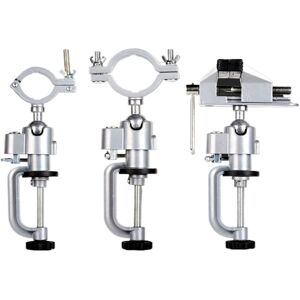 GreenZech (large bracket) 360 Rotating Aluminum Clamp-on Bench Vise for Drills & Grinders GreenZech (large bracket) 360 Rotating Aluminum Clamp-on Bench Vise for Drills & Grinders