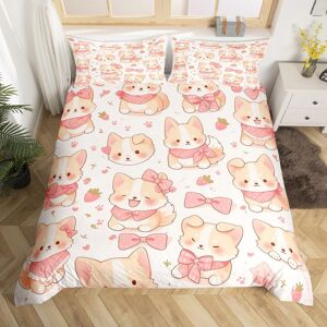 Unbranded (Pink Yellow, Double(No Comforter)) Cartoon Cat Double Bedding Set Bohemian Flow Unbranded (Pink Yellow, Double(No Comforter)) Cartoon Cat Double Bedding Set Bohemian Flow