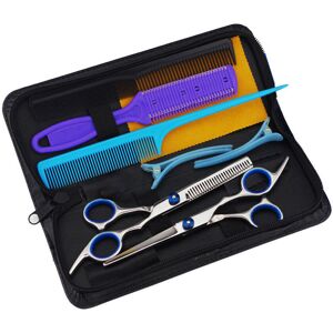GreenZech 9pcs Hair Scissors Cutting Thinning Shears Comb Clips Scissors Kit GreenZech 9pcs Hair Scissors Cutting Thinning Shears Comb Clips Scissors Kit